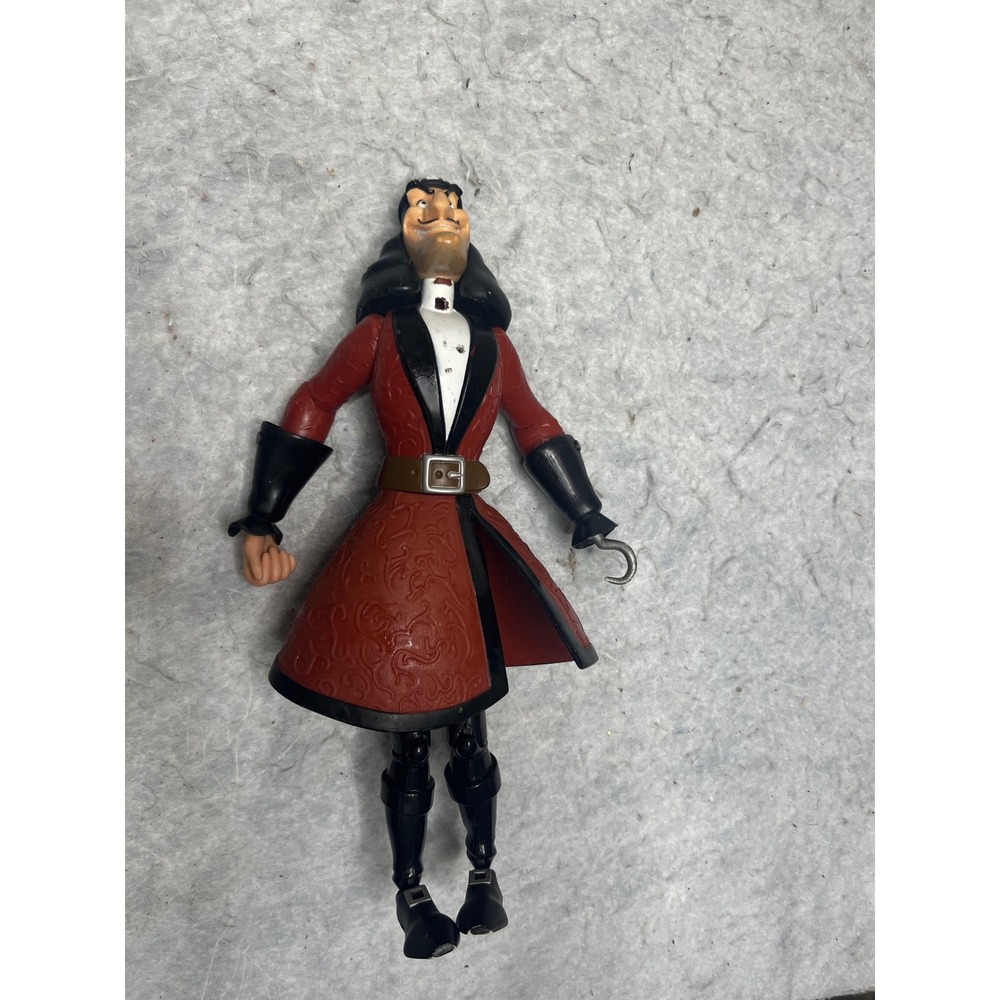 Disney vintage 1999 Captain Hook Action Figure talking Pirate Villain 11 In